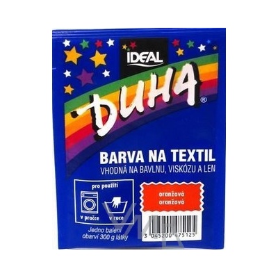 Duha farba na textil číslo 12 oranžová 15 g