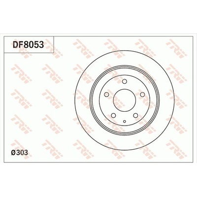 Brzdový kotúč TRW DF8053
