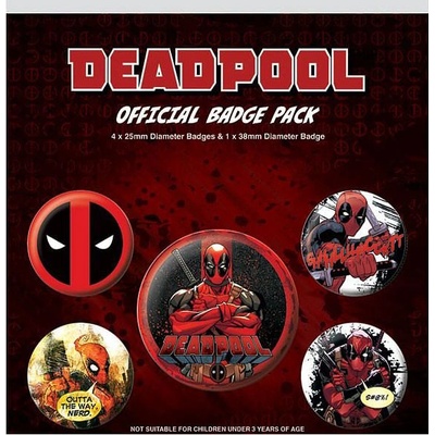 Pyramid International Sada placek Deadpool Outta the Way