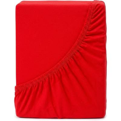 4Home jersey prestieradlo Ideál červená 180x200