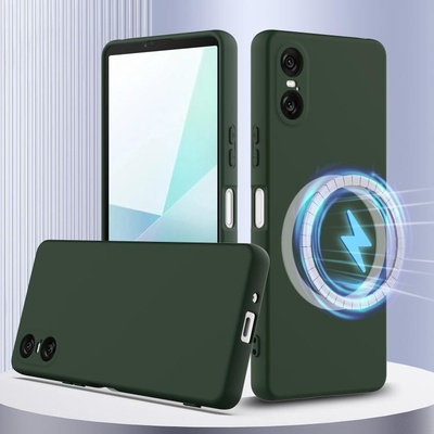 Protemio 98964 RUBBER MAGSAFE Silikonový kryt pro Sony Xperia 10 VI DARK GREEN – Zboží Živě