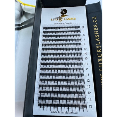 Luxury Lashes Kniha Narrow 8D Zakřivení umělých řas: D, Délka umělých řas: Mix délek 8-13 mm, Tloušťka řas: 007