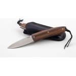 lionSTEEL 8800 ST OPERA / Джобно ножче с острие от стомана D2 и дръжка от екзотична дървесина Santos - кафяво (LION0225)