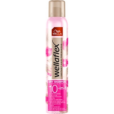 Wellaflex Sensual Rose Suchý šampon na vlasy 10v1 180 ml