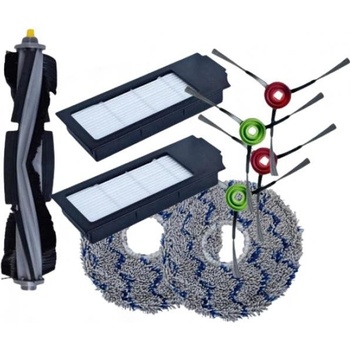 NipponCEC EV1214S Ecovacs Deebot X1 Omni / T10 Hepa filtry a kartáče a mopovací textilie 11 ks