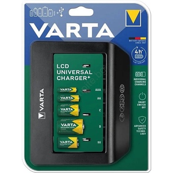 VARTA 57688101401 - LCD Универсално зарядно устройство за батерии 230V (VA0231)