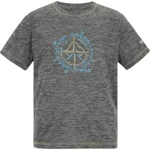 Regatta Детска спортна тениска Regatta Kid's Alvarado Sport shirt - Black Marl - размер 14 Years (704-6358-0117)