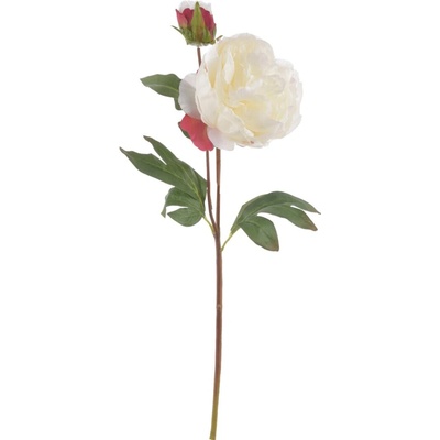 Umelá kvetina pivónia biela 50 cm
