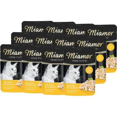 Miamor Feine Filets kuřecí filety s tuňákem 12x100 g