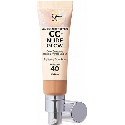 IT Cosmetics Your Skin But Better CC + Nude Glow make-up pro rozjasnění pleti SPF40 Medium Tan 32 ml