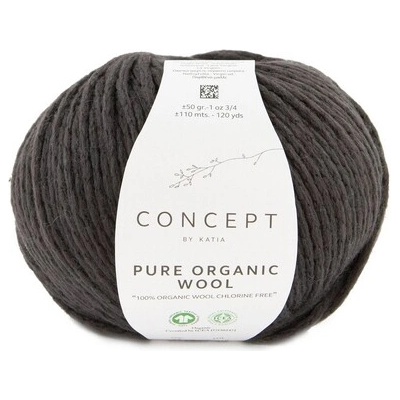 PURE ORGANIC WOOL Katia Farby PURE ORGANIC WOOL: 57 tmavá hnedá