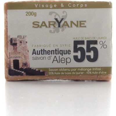 Saryane mýdlo Aleppo z vavřínového oleje 55% 200 g