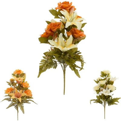 KYTICA ĽALIA, RUŽA JESENNÁ MIX3F 59CM