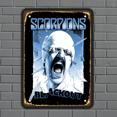 Scorpions - музикална метална декоративна табелка
