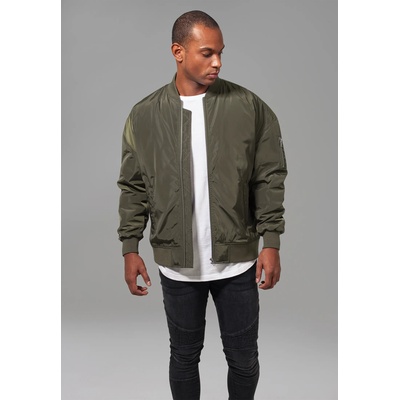 Urban Classics Мъжко яке, тип бомбър Urban Classics Oversized в цвят маслинаUB-TB1619-00551 - Маслина, размер M