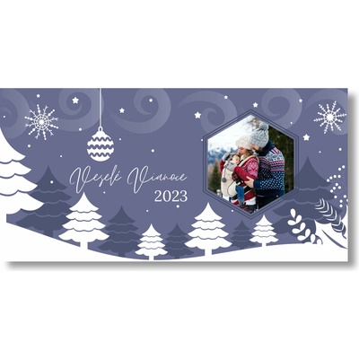 Personal Vianočný banner s fotkou - White Christmas Rozmer banner: 130 x 65 cm