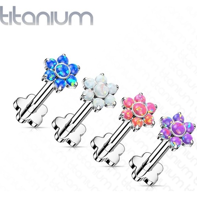 S4U PUSH IN piercing do brady ucha TITAN 1,2 x 8 mm (fialová) TIT1193-OP38