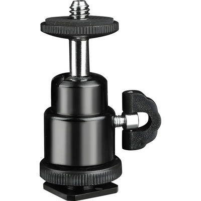 Techsuit Držiak pre akčnú kameru GoPro / nastaviteľné statívy s kompatibilitou 1/4" skrutky - Čierna KP29213