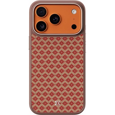 Benks Удароустойчив кевларен кейс с MagSafe за iPhone 17 Pro Max - Benks Magnetic Armor Pro ArmorGrid Kevlar Case Metal Frame Case 600D (оранжев) (YB70)