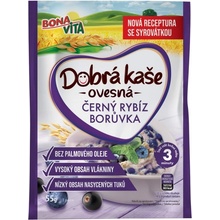 Bonavita Dobrá kaše ovesná borůvka a černý rybíz 55 g