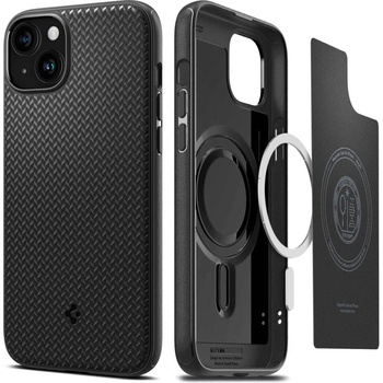 Spigen Кейс Spigen Mag Armor за iPhone 15, матово черен (KXG0073379)