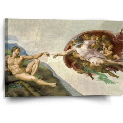 Sablio Obraz Stvoření Adama - Michelangelo Buonarroti - 120x80 cm