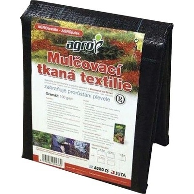 Tkaná textília čierna 100 g/m2, 2 x 5 m