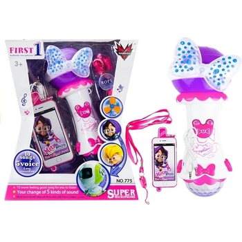 LEAN TOYS Karaoke mikrofón s nahrávaním MP3