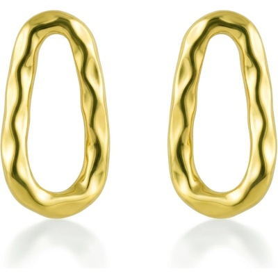 Victoria Walls Moderní pozlacené náušnice Lurelia Gold VWE260774G