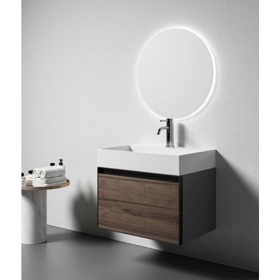 InterCeramic Мебел за баня ICP 600-V008+M108 - шкаф с чекмедже и умивалник DuPont Corian (ICP 600-V008+M108)