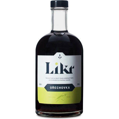 Likr ořechovka 35% 0,5 l (holá láhev)