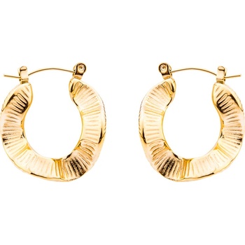 Franco Bene Zkroucené náušnice pozlacené 1353