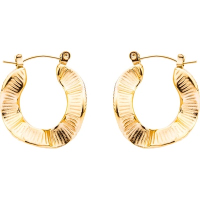 Franco Bene Zkroucené náušnice pozlacené 1353