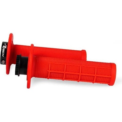 Gripy lock-on R20 Half Waffle (BETA RR 125-530), RTECH (neon červené, 1 pár)
