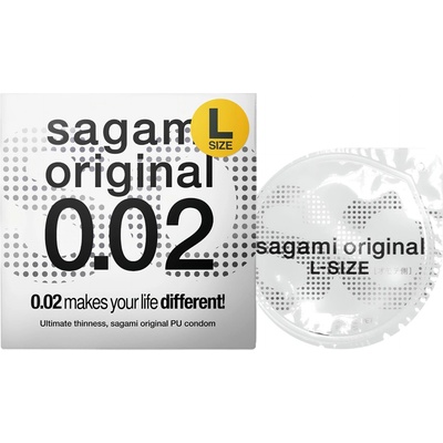 Sagami Original 0, 02 L - презерватив - ултратънък - 58мм (1 брой)