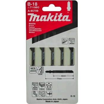 Makita A-85709 pilové listy pro přímočaré pily