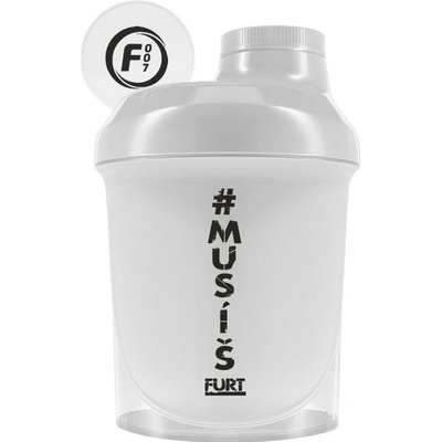 Fitness007 šejkr #musíšfurt 300 ml - biela