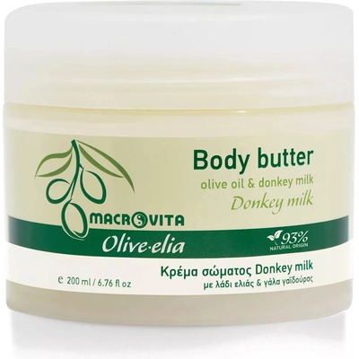Macrovita Olive-Elia Body butter donkey milk - Olive-Elia Telové maslo s oslím mliekom 200 ml