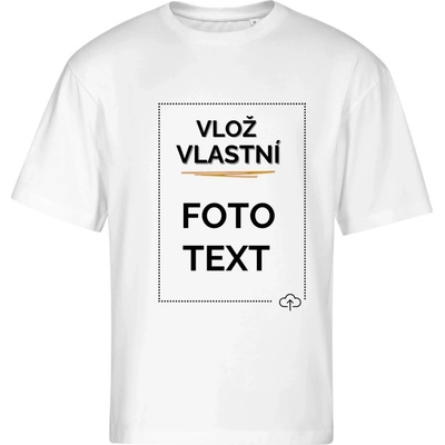 Oversized tričko s potiskem bílá – Zbozi.Blesk.cz