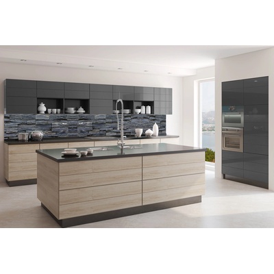 DIMEX ART Фототапет за кухня - шистична каменна стена 350 x 60 см