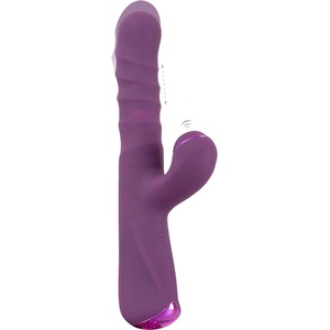 Javida 3 Function Vibration & Thrusting & Thumping Rabbit Vibrator Purple