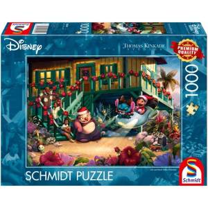 Schmidt Spiele Пъзел Schmidt от 1000 части - Алоха коледата на Лило и Стич (58049)