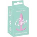 Cuties Mini Intimate Plug Rose Silicone Compact Flexible 8.4cm