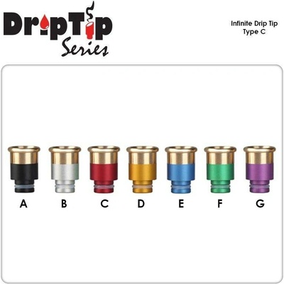DripTip Series 510 náustek Infinite Drip Tip 510 Type A 1ks C červená