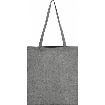 SG Accessories Taška s dlouhými uchy ze směsi recyklovaných materiálů 38x42 cm, černá melír