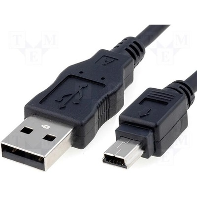 Goobay 50769 USB 2.0, USB A vidlice, USB B mini vidlice, 5m, černý