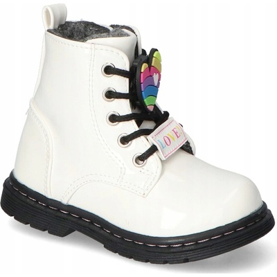 Kotníkové boty 21DZ23-4308 bílé