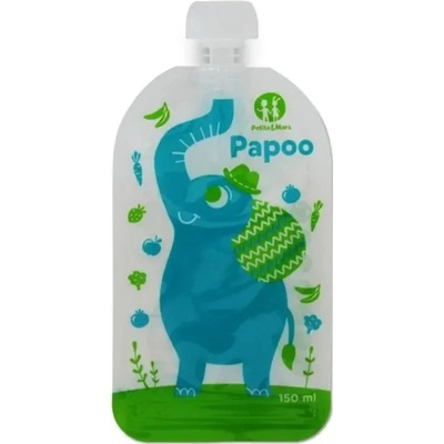 Petite&Mars Kapsička na jídlo Papoo Slon 6x150ml