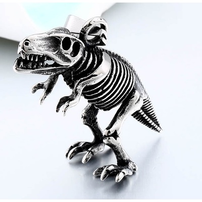 Origoska Řetízek jurský park dinosaur (ocel) DN01 Stříbrná