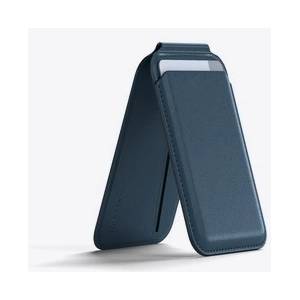 Satechi Vegan-Leather Magnetic Wallet Stand (iPhone 12/13/14/15 all models) - Dark Blue (ST-VLWB)